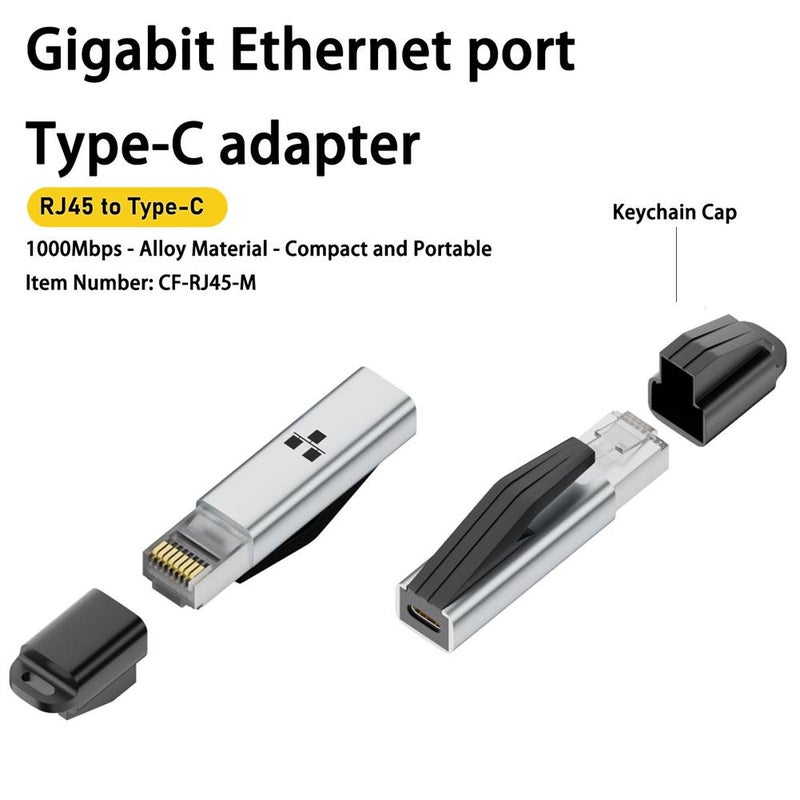 Ethernet To Usbc Adapter, 1000mbps Network Portable Converter, Usb Computer Network Adapters Supports Multiple Major Operating Systems - Image 5